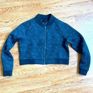 vintage Balance Athletica (now Vitality) Hunter Green Crop Bomber Jacket